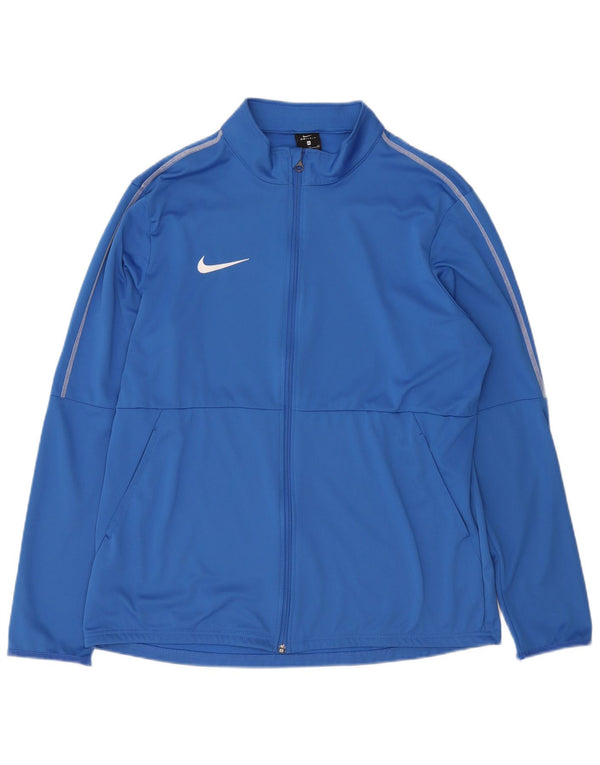 Nike Herren Dri Fit Trainingsanzug Top Jacke XL Blau Polyester