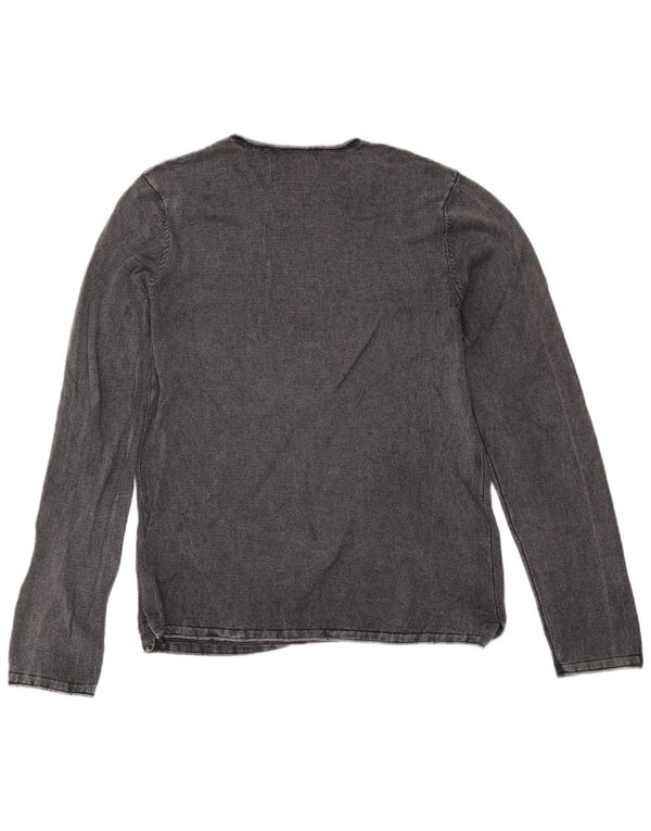 Jack & Jones Mens Top Long Sleeve Small Grey
