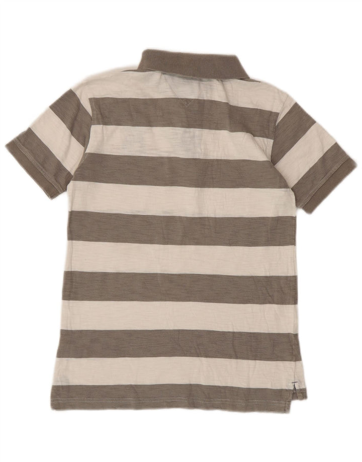 Tommy Hilfiger Rugby-Poloshirt für Jungen, 12–13 Jahre, mittelgrau gestreift