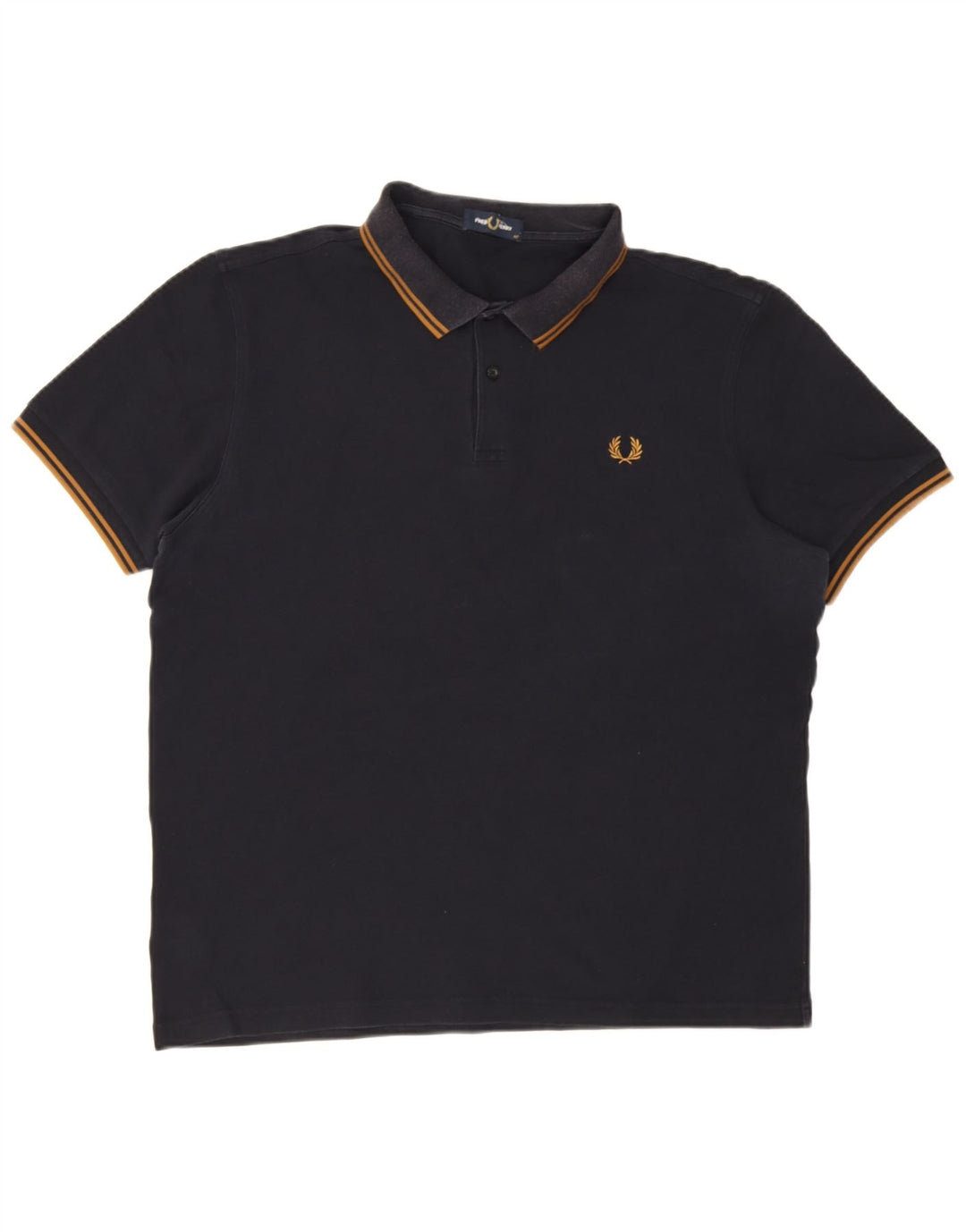 Fred Perry Herren Poloshirt XL Marineblau Baumwolle