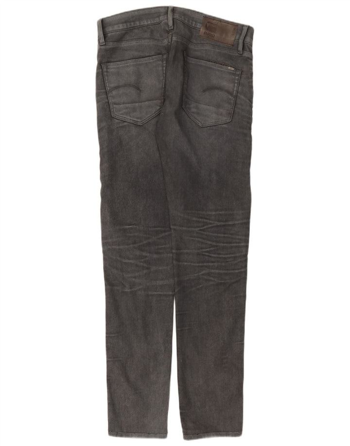 G-Star Herren 3301 Slim Jeans W31 L34 Graue Baumwolle