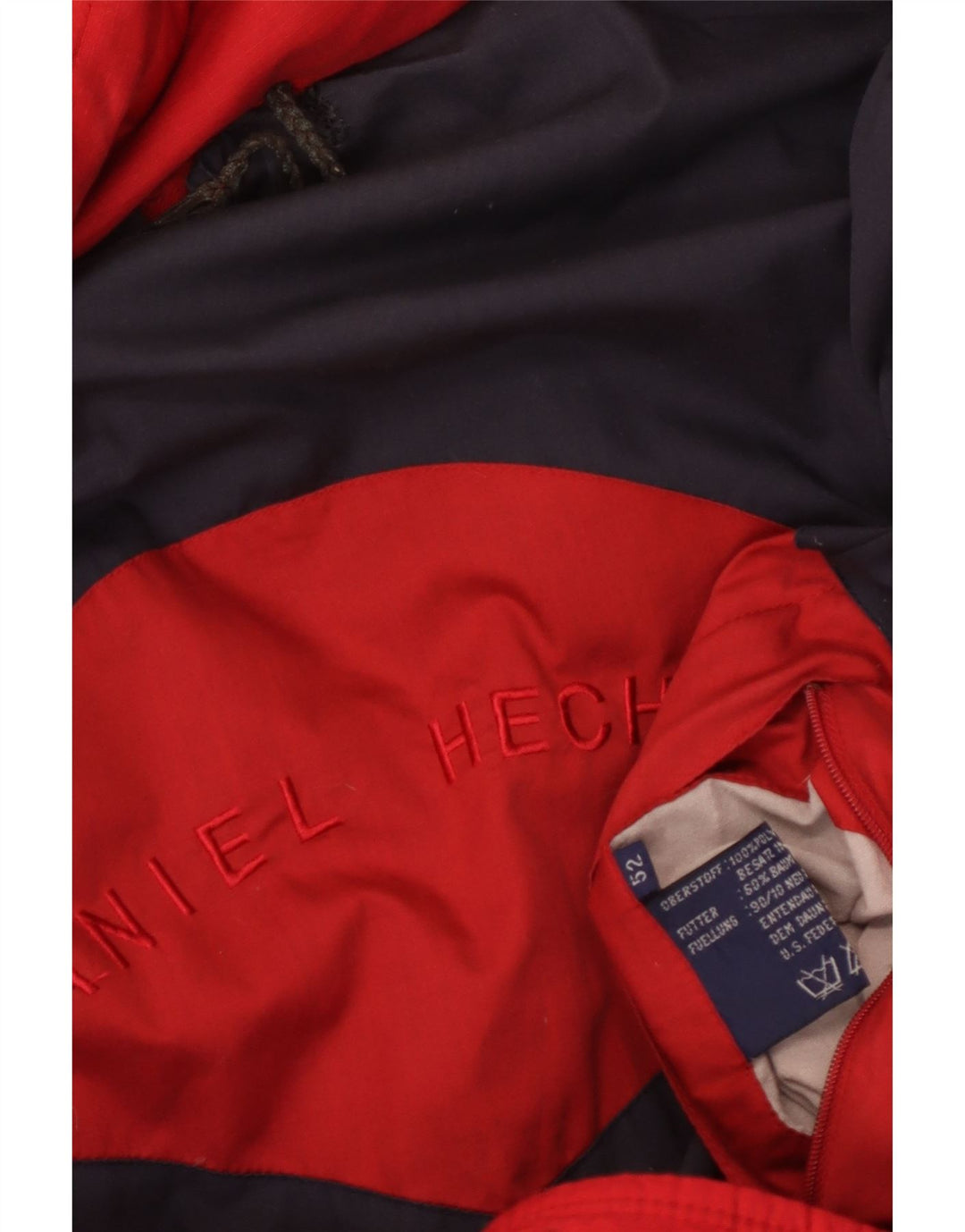Daniel Hechter Herren Wattierte Jacke IT 52 XL Rot Colourblock Polyamid