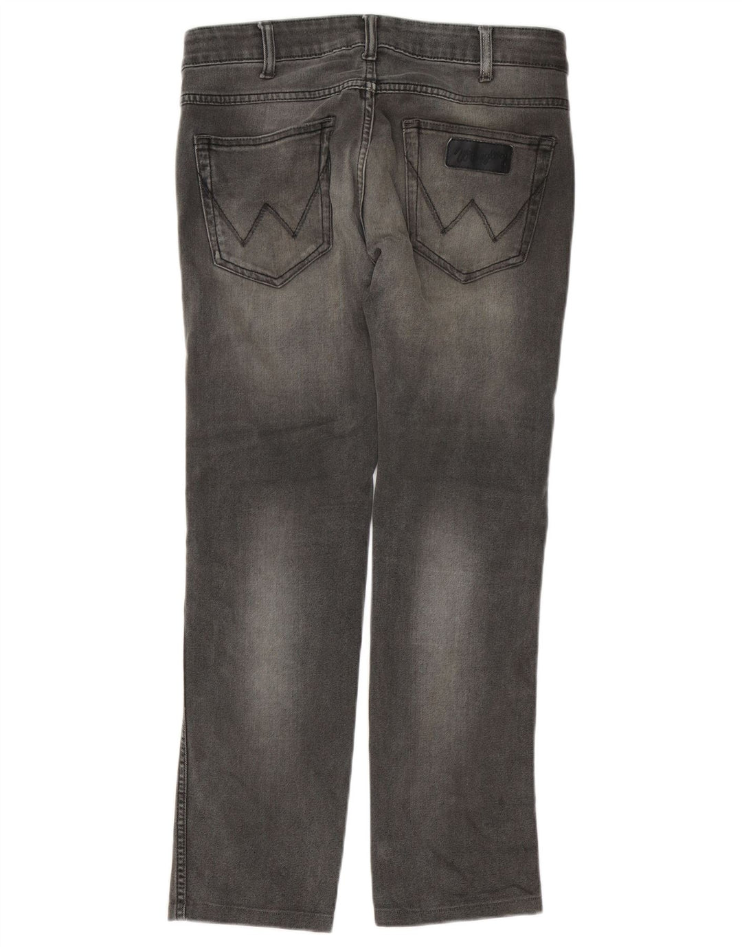 WRANGLER Herren Skanders Straight Jeans W32 L29 Graue Baumwolle