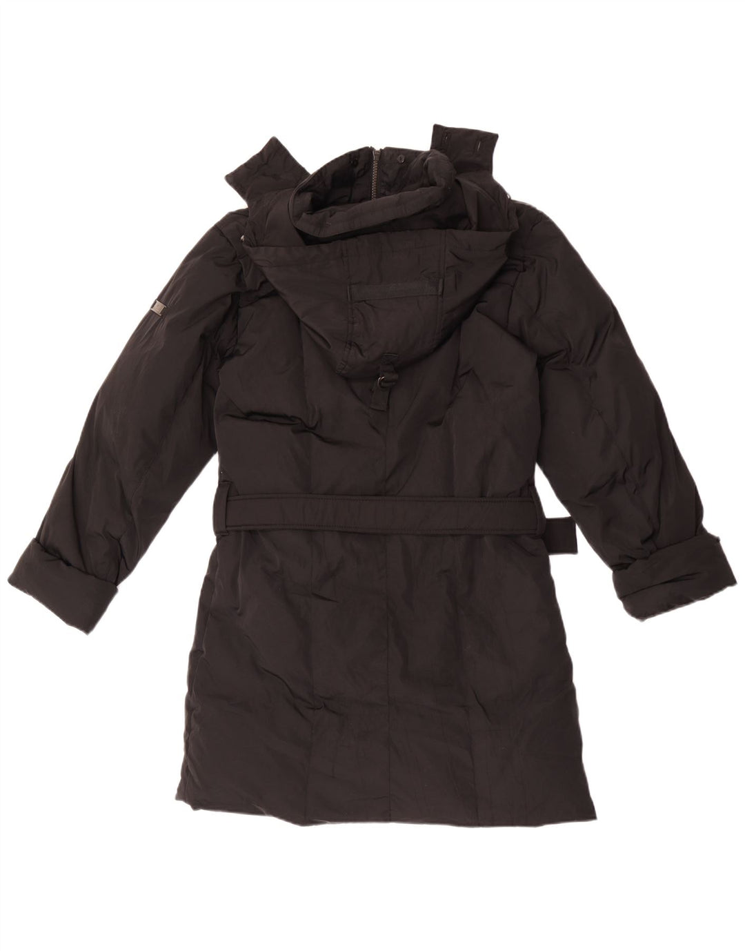 Canadiens Wattierter Damenmantel mit Kapuze, UK 16, Größe L, Schwarz, Polyester
