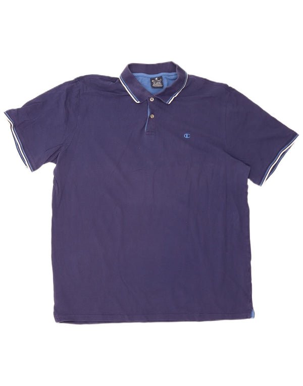 CHAMPION Herren Poloshirt 4XL Marineblau Baumwolle