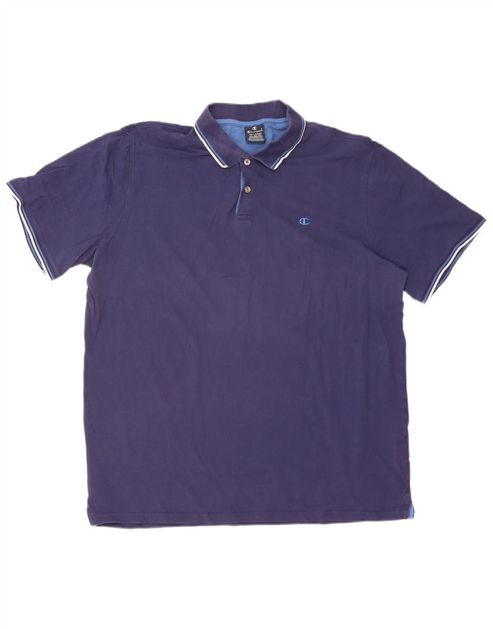 CHAMPION Herren Poloshirt 4XL Marineblau Baumwolle