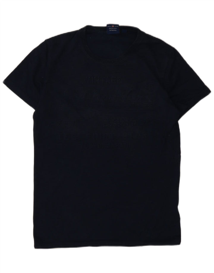 Superdry Herren Grafik-T-Shirt-Oberteil aus Baumwolle in mittlerem Marineblau