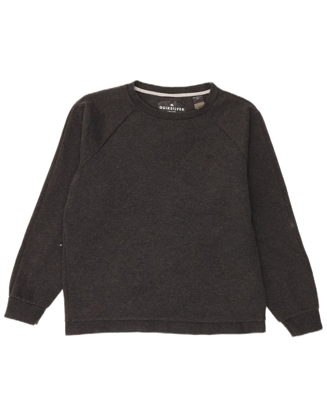 Quiksilver Herren-Sweatshirt-Pullover aus mittelgrau meliertem Polyester