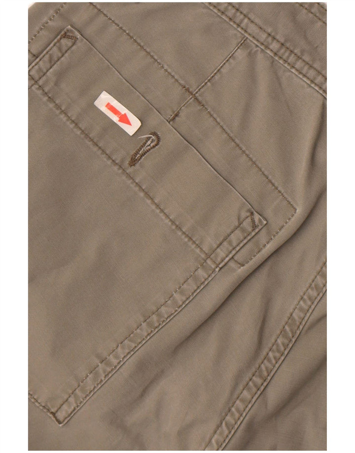 Pierre Cardin Herren Cargo-Bermudashorts W33 mittelgraue Baumwolle