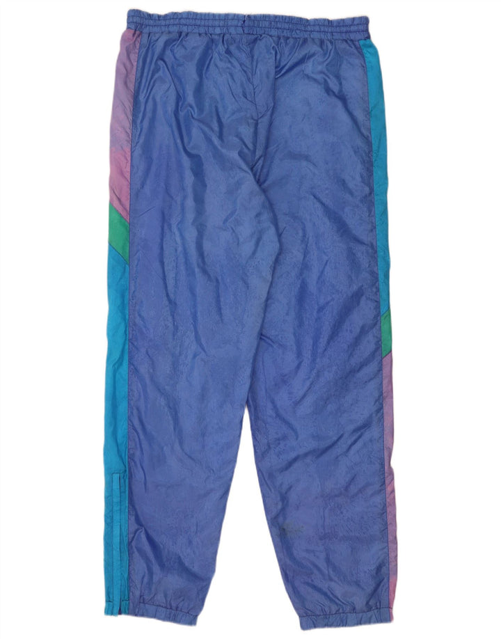 Flash Herren-Trainingshose, Jogginghose, groß, blaues Colourblock-Nylon