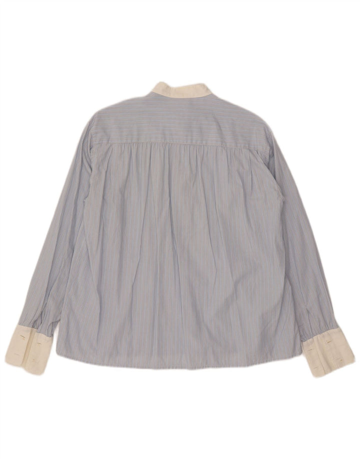 Penny Black Damen-Pulloverhemd mit Krawatte vorne, Größe 44, Größe L, blau, Nadelstreifen