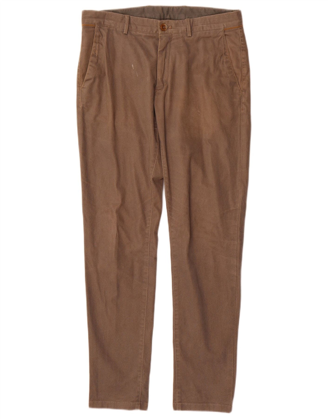 MASSIMO DUTTI Herren Slim Fit Chinohose EU 40 Medium W31 L30 Braun