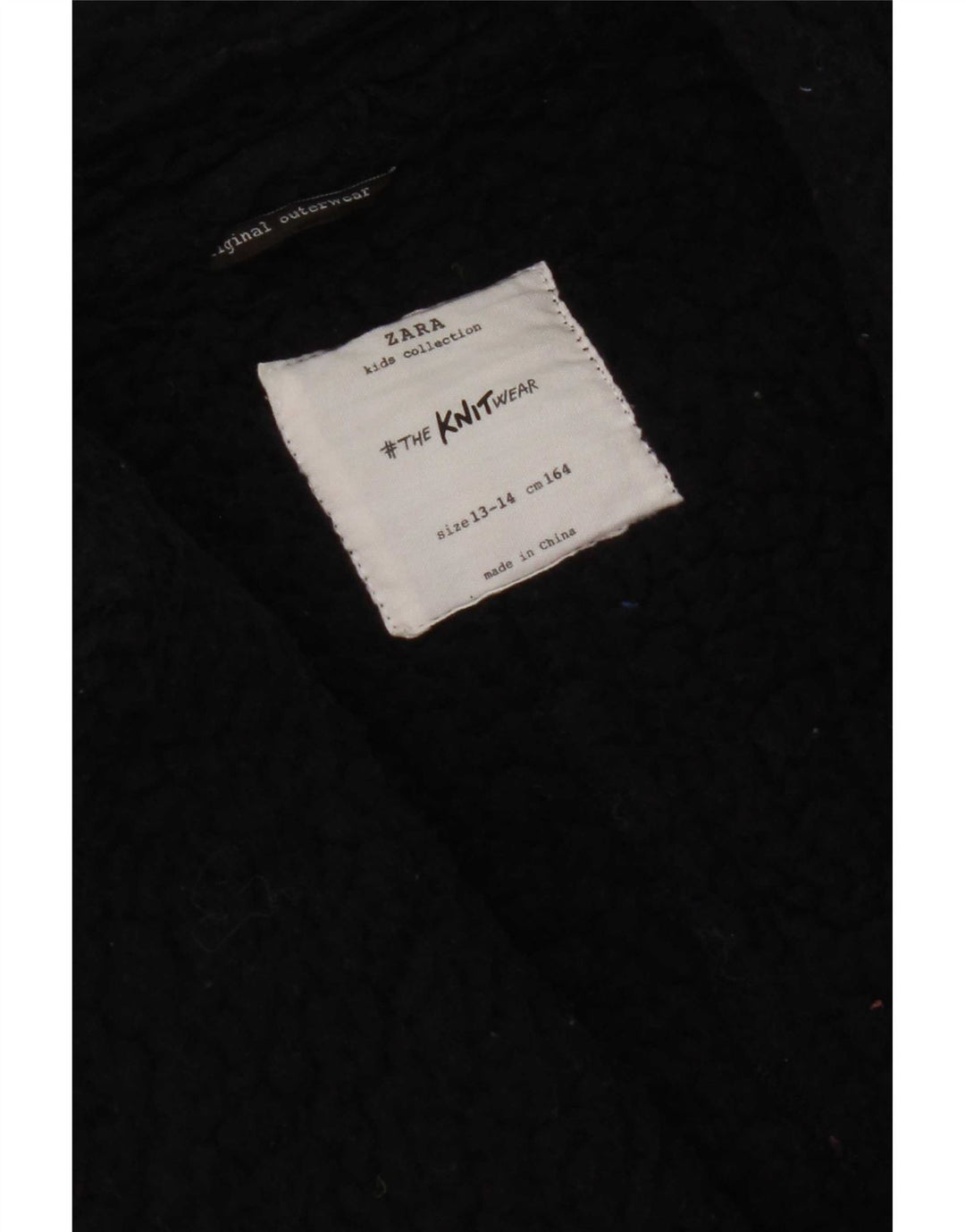 Zara Pea Coat für Jungen, 13–14 Jahre, Marineblau, Farbblock