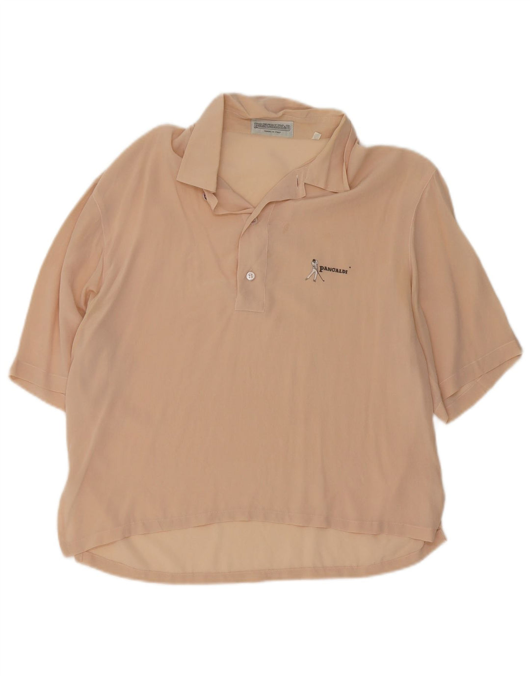 Pancaldi & B Herren Kurzarmhemd Größe 15 1/2 39 Mittelbeige