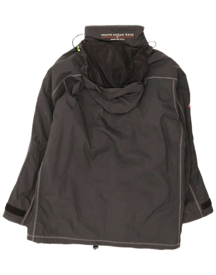 Musto Herren-Windbreakerjacke mit Kapuze, UK 40, Größe L, aus schwarzem Nylon