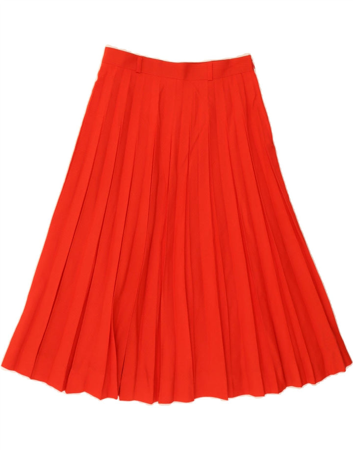 VINTAGE Womens Knife Pleated Skirt W26 Small Red Vintage Vintage and Second-Hand Vintage from Messina Hembry 