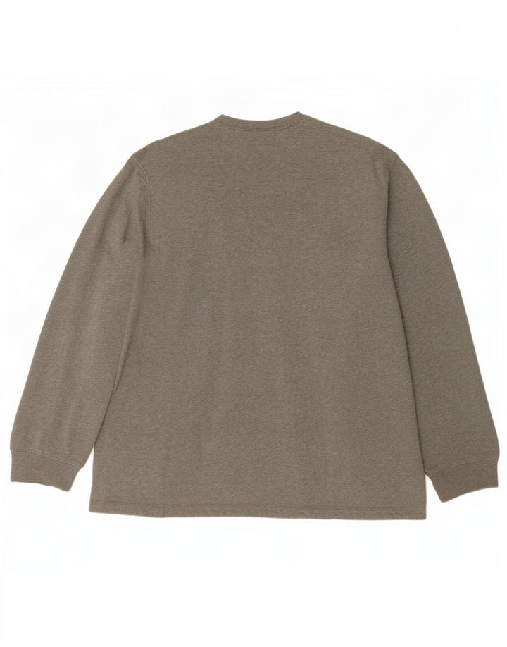 Dkny Herren-Sweatshirt mit Grafik, groß, aus grauer Baumwolle