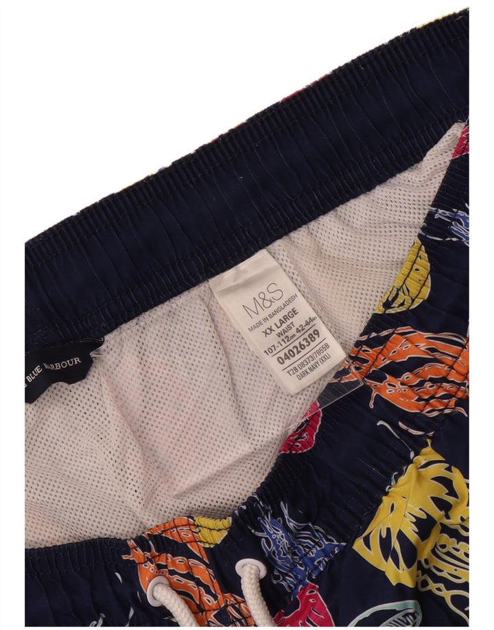 Marks & Spencer Herren Blue Harbor Badeshorts 2XL Marineblau