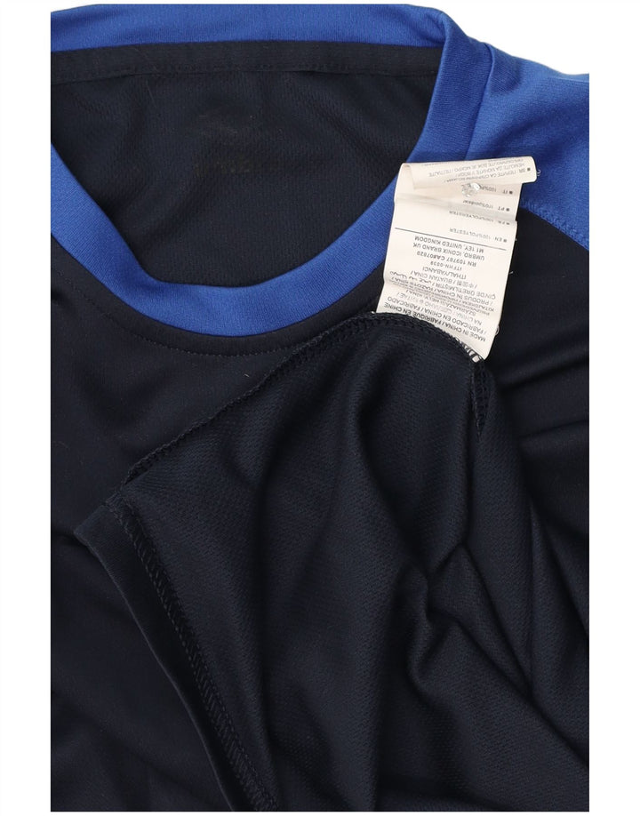 Umbro Herren T-Shirt Top Small Marineblau Colourblock Polyester