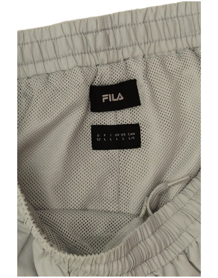 Fila Herren-Trainingsanzughose mit Grafik, Größe L, Grün, Polyester