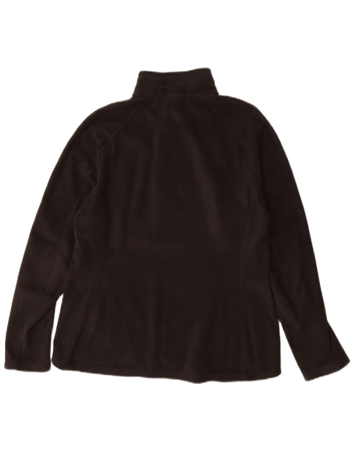 THE NORTH FACE Damen-Fleecepullover mit Reißverschluss am Hals, UK 14, mittelschwarz, Polyester