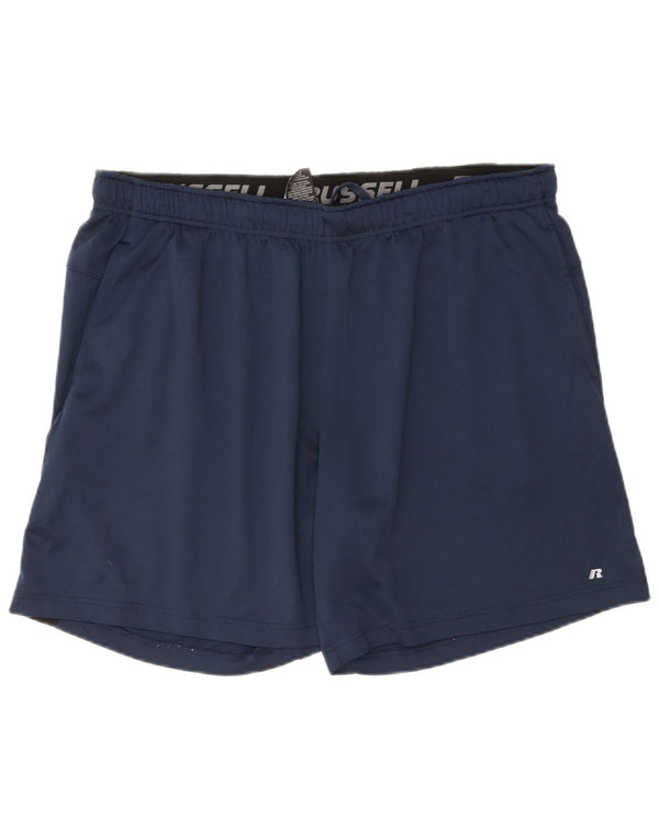 Russell Athletic Herren Dri-Power Sportshorts 2XL Marineblau Farbblock