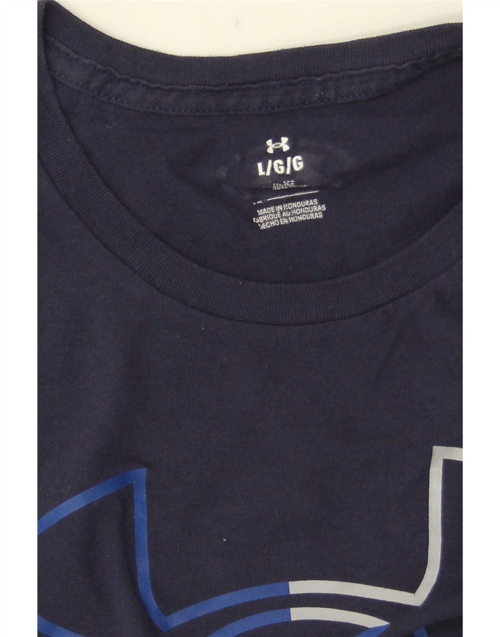 Under Armour Herren-T-Shirt mit Grafik, Größe L, Marineblau