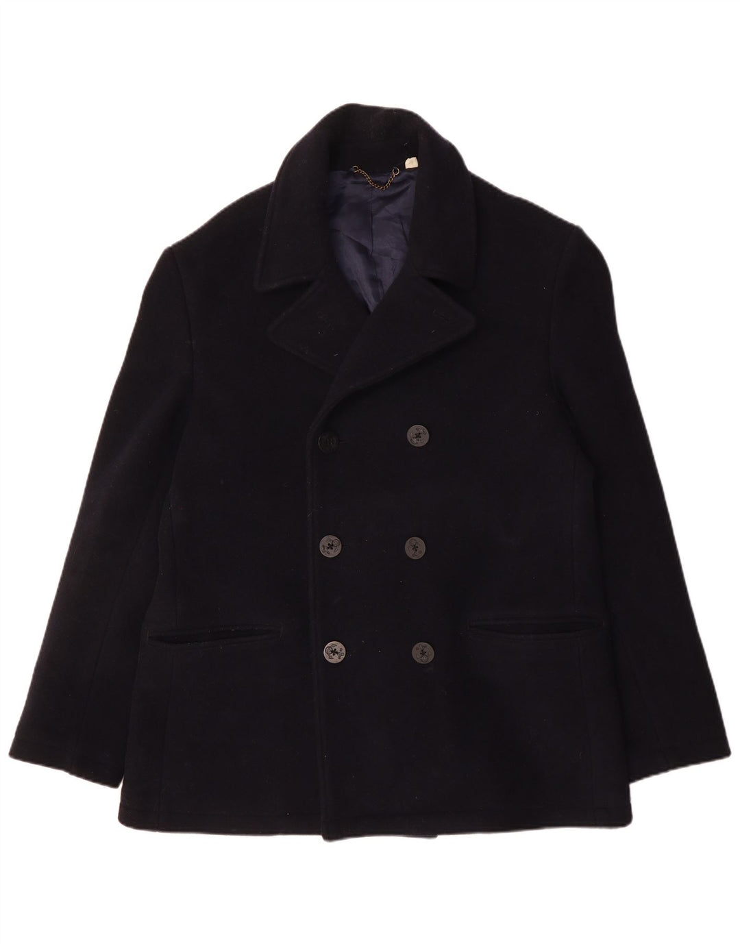 JACK WILLS Herren Pea Coat UK 42 XL Marineblau