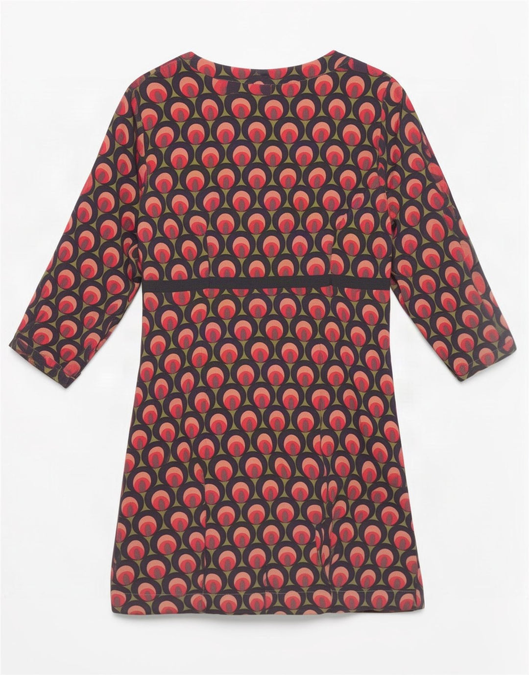 Boden Damen-Basic-Kleid mit abstraktem Muster, Größe 44, mehrfarbig