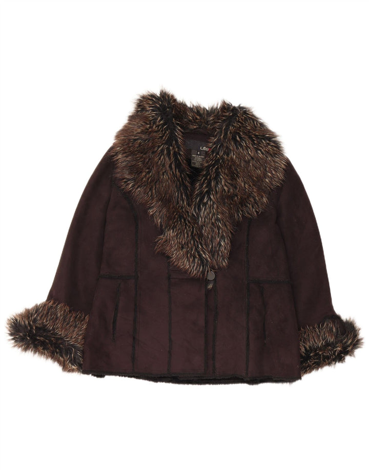 Utex Damen Sherpa Jacke UK 14 Mittelbraunes Acryl