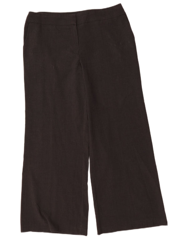 Marks & Spencer Damen-Chinohose mit weitem Bein, UK 16, Größe L W36 L32, Grau