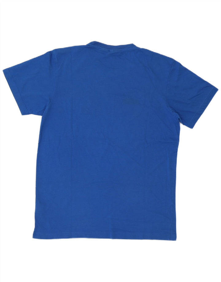 Fila Herren Regular Graphic T-Shirt Top XL Blau Baumwolle