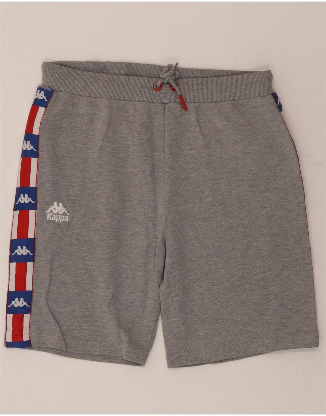 Kappa Herren Graphic Sport Shorts Mittelgraue Colourblock-Baumwolle