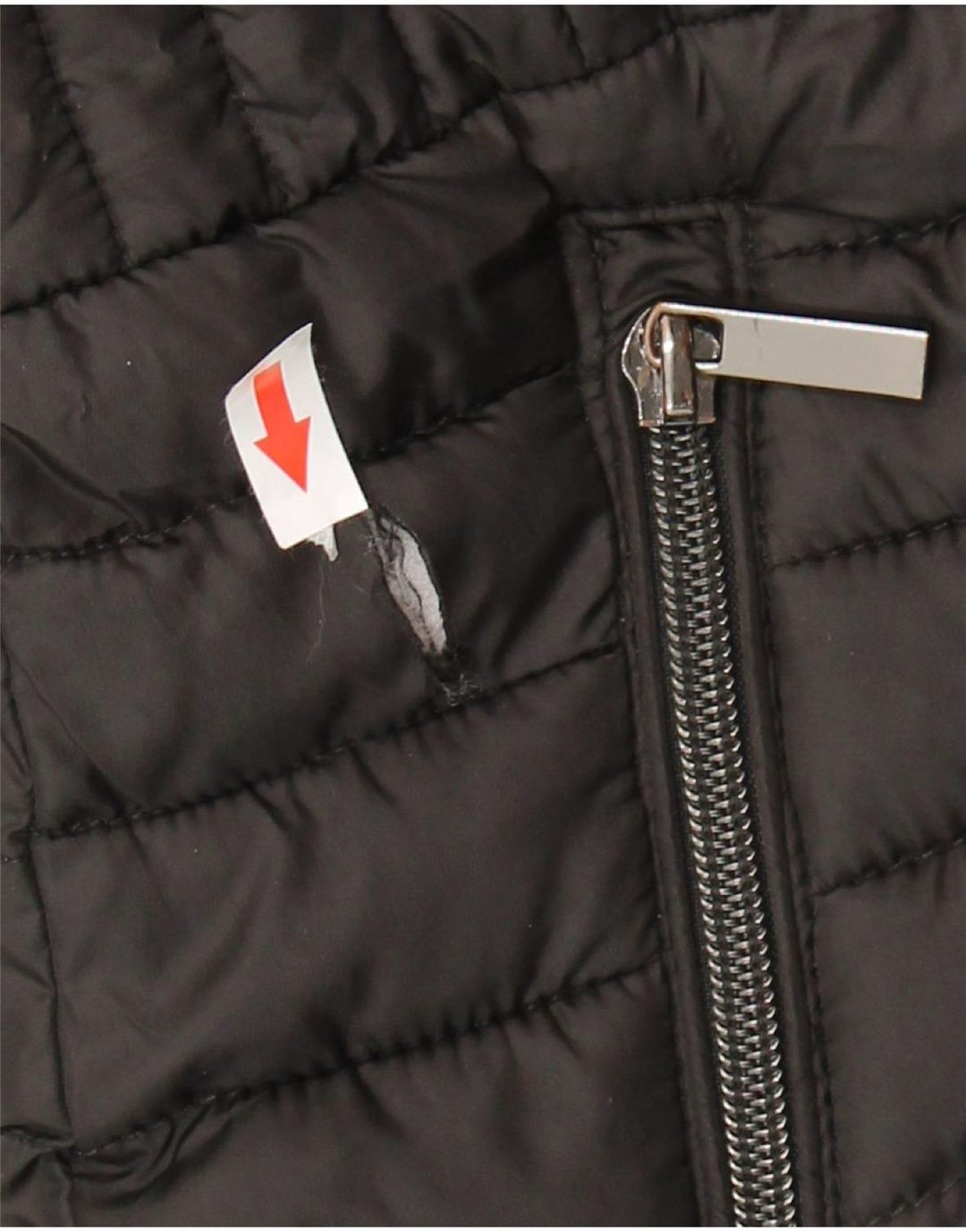 Zara Damen-Kapuzenjacke, wattiert, Gr. 10, Größe S, Schwarz, Polyester
