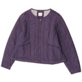 Fat Face Damen Steppjacke UK 18 XL Marineblau Baumwolle
