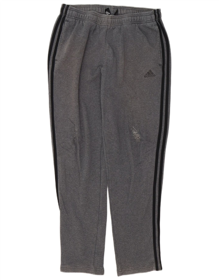 Adidas Herren-Trainingshose, große graue Baumwolle