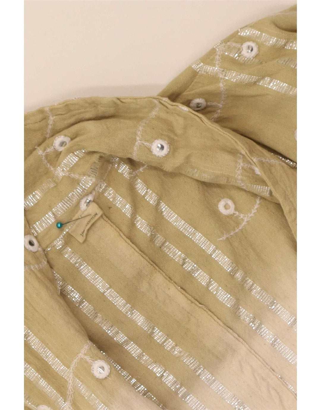 Vintage Damen Strickjacke mit 3/4-Ärmeln, UK-Gr. 12, mittelmehrfarbig