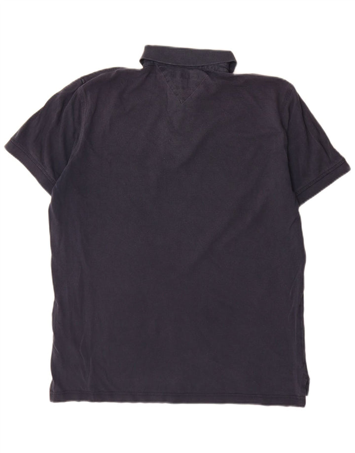Tommy Hilfiger Herren-Poloshirt mit normaler Passform, mittleres Marineblau