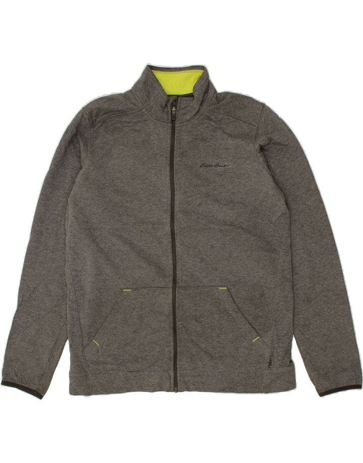 EDDIE BAUER Mens Tracksuit Top Jacket Large Grey Cotton Vintage Eddie Bauer and Second-Hand Eddie Bauer from Messina Hembry 