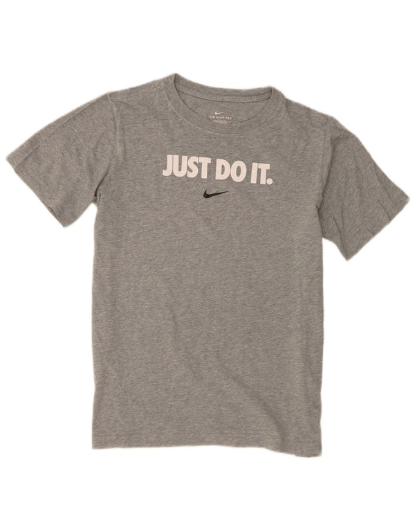 Nike Jungen Standard Fit Graphic T-Shirt Top 13–14 Jahre XL Grau meliert
