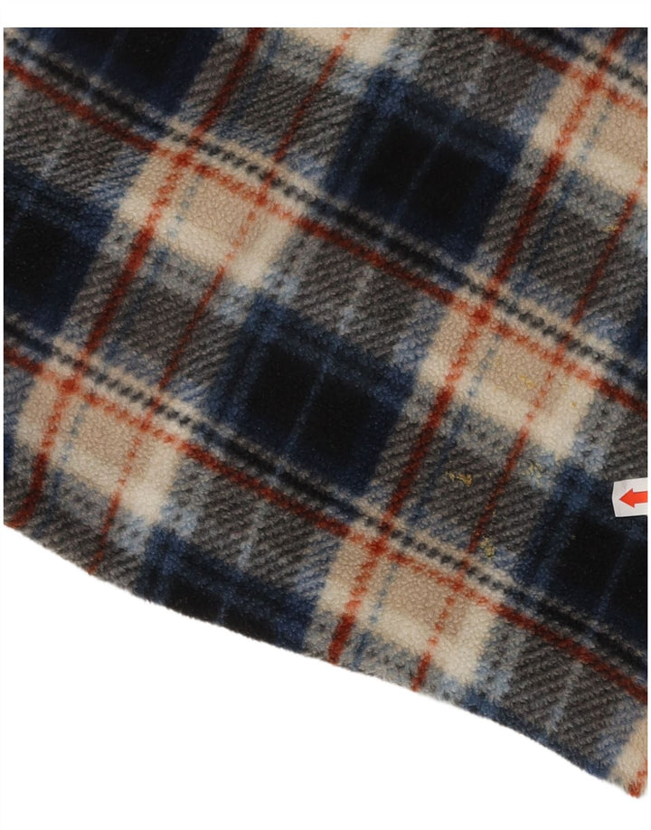 ATLAS FOR MEN Herren-Fleecehemd 3XL, blau kariert, Polyester