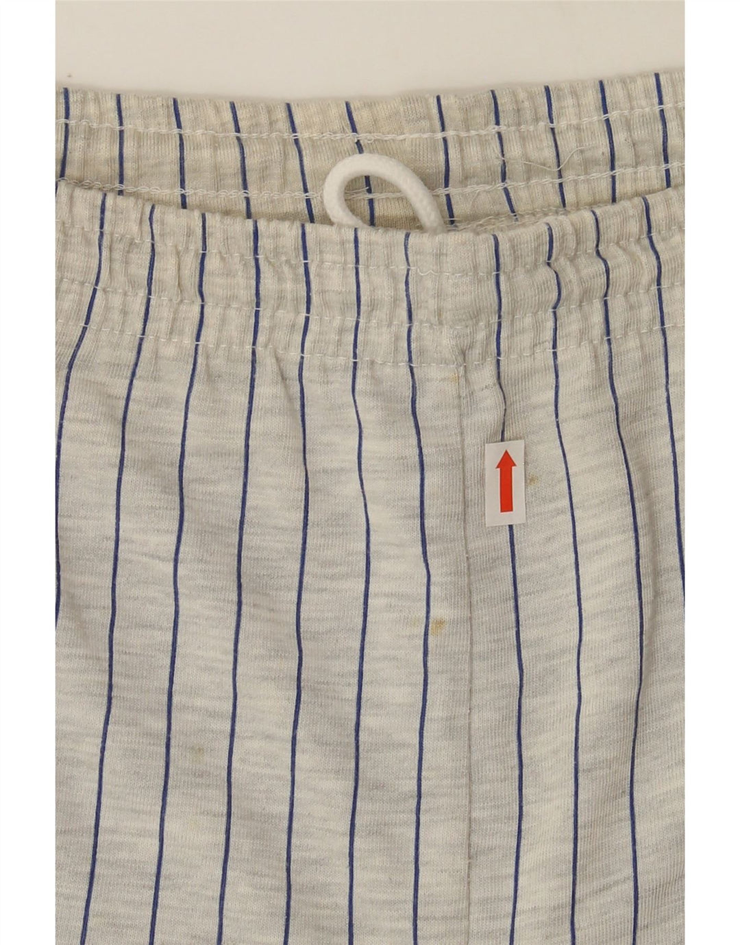 LOTTO Mens Casual Shorts UK 38/40 Medium  Grey Pinstripe Polyester Vintage Lotto and Second-Hand Lotto from Messina Hembry 