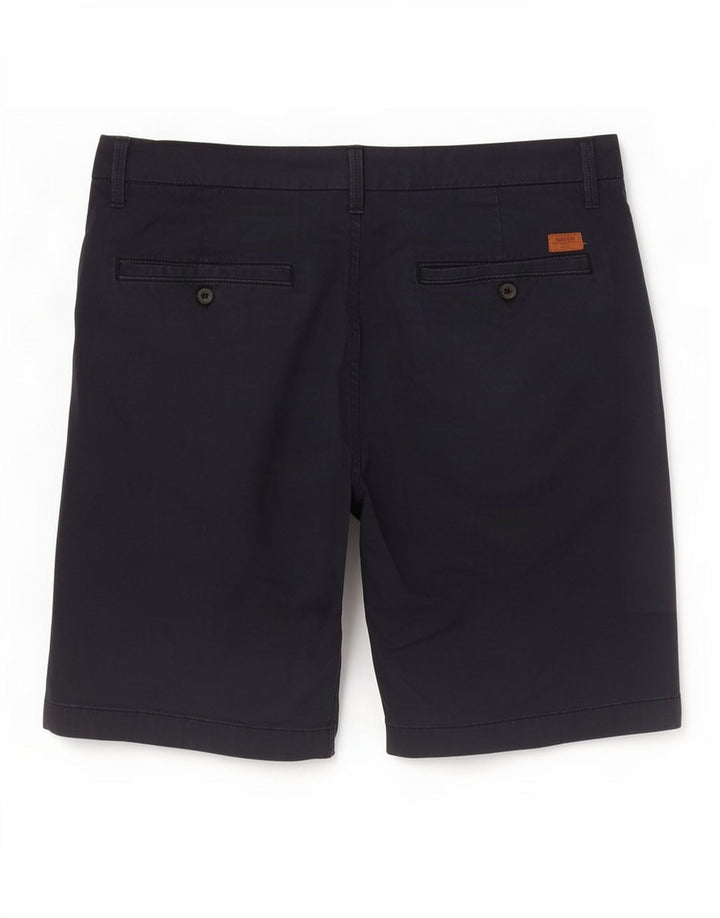 Timberland Herren Chino-Shorts W32 Medium Navy Blue Cotton