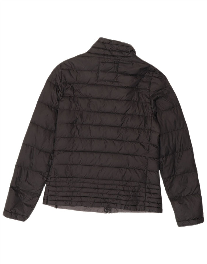 PUFFA Wattierte Damenjacke, Größe 8 XS, schwarzes Nylon