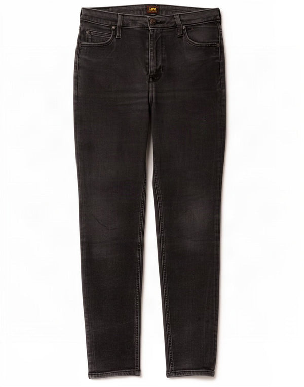 Lee Damen Scarlett High Slim Jeans W31 L28 Schwarze Baumwolle