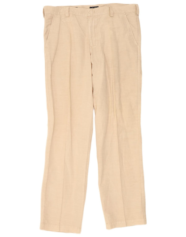 Armani Herren gerade Cargohose IT 56 3XL W42 L37 Beige Baumwolle