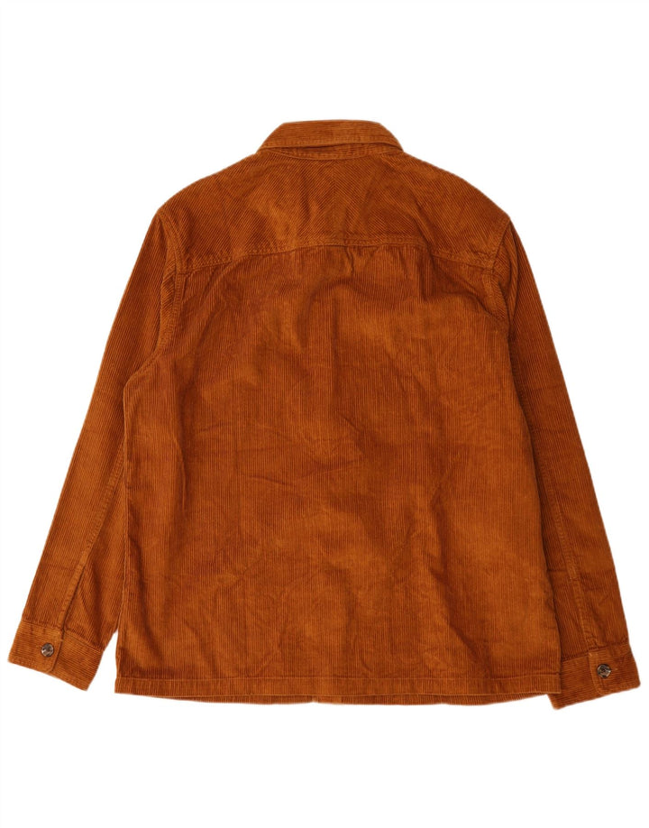 Marks & Spencer Herren-Overshirt aus Cord, Größe L, braun, Baumwolle