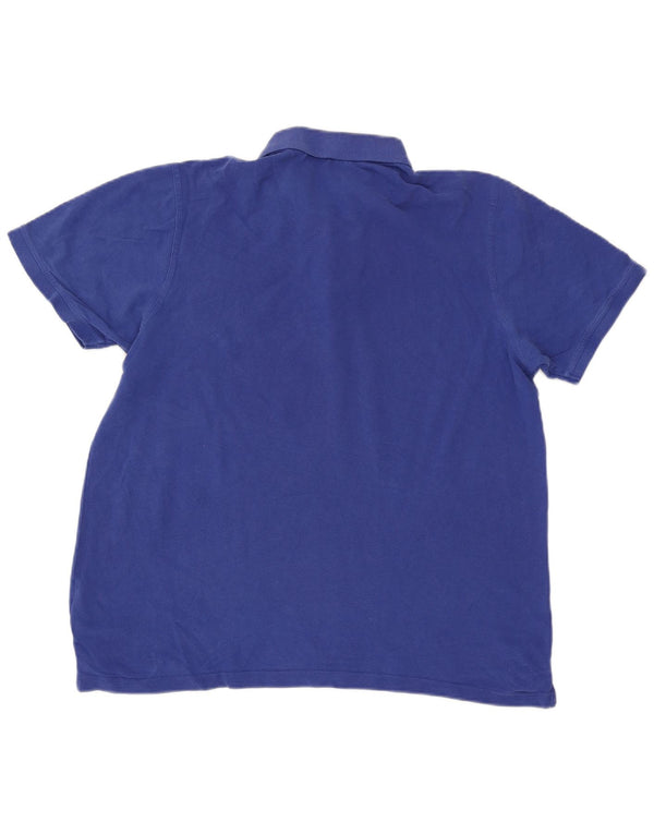 Pierre Cardin Herren-Poloshirt mit normaler Passform, XL, blaue Baumwolle