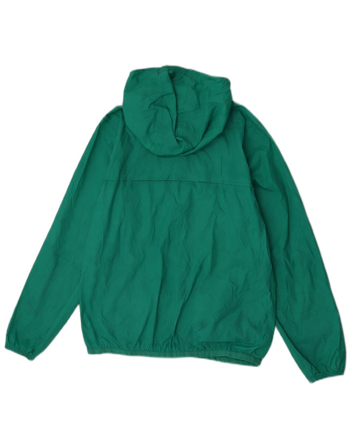 K-Way Mädchen-Regenjacke mit Kapuze, 11–12 Jahre, Grün
