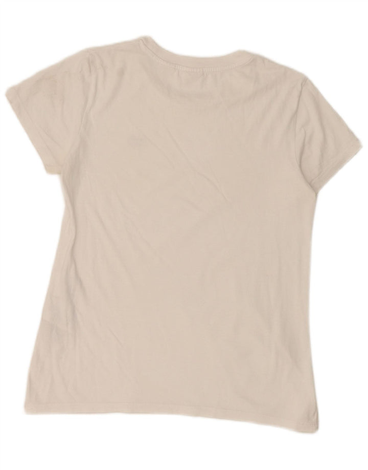 Levi's Damen T-Shirt Top UK 10 Small Weiße Baumwolle
